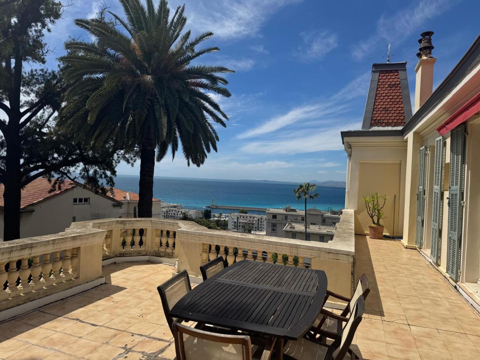 Palmeraie - Magnifique Appartement D'Epoque Avec Vue Mer 4 Personnes Avec Terrasse Le Port Ницца Экстерьер фото